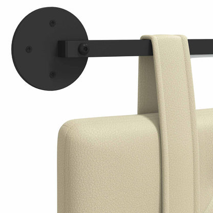 Testiera sospesa Con luce LED Crema Similpelle