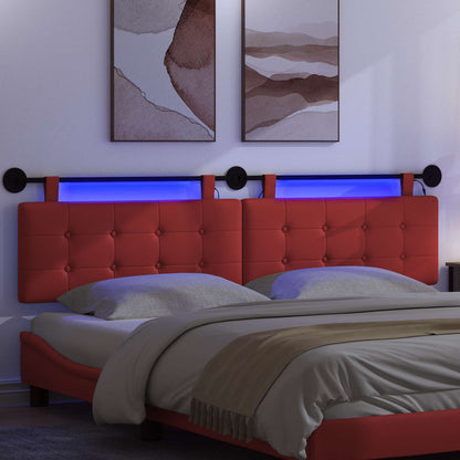 Testiera sospesa Rosso Similpelle | homemem39