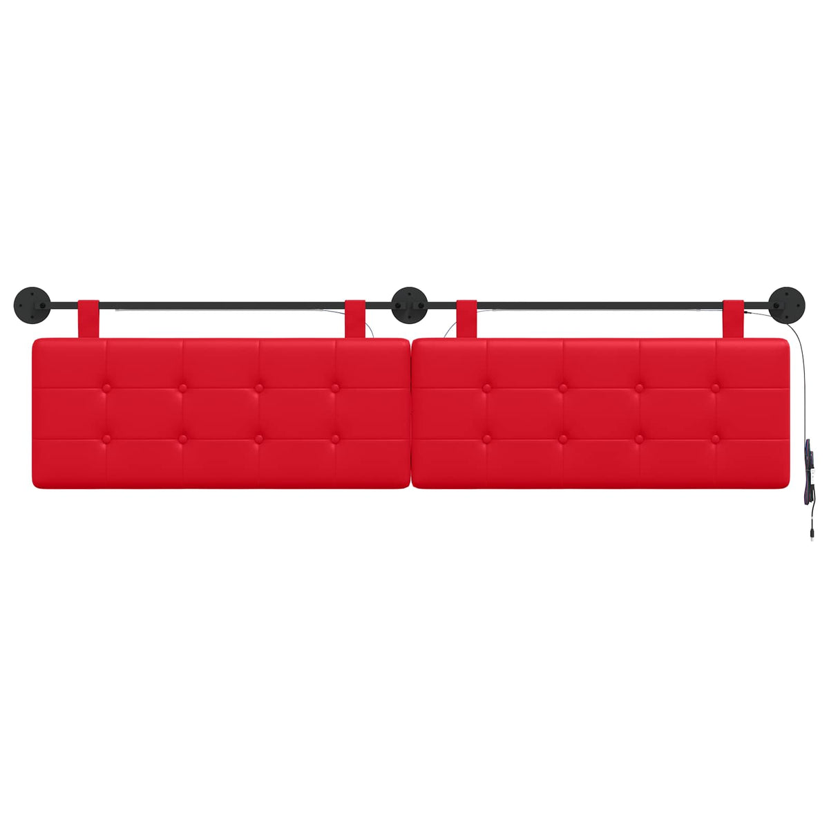 Testiera sospesa Rosso Similpelle | homemem39