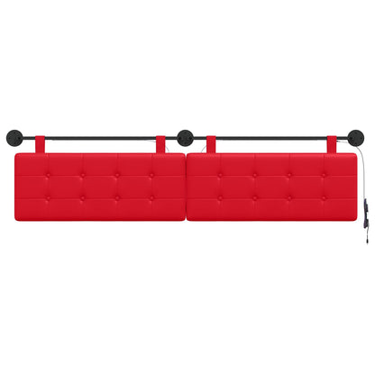 Testiera sospesa Rosso Similpelle | homemem39