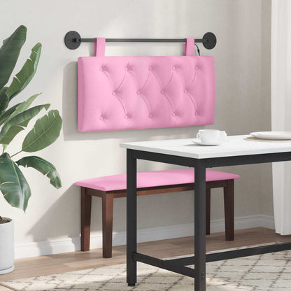Testiera sospesa Con luce LED Rosa Tessuto | homemem39