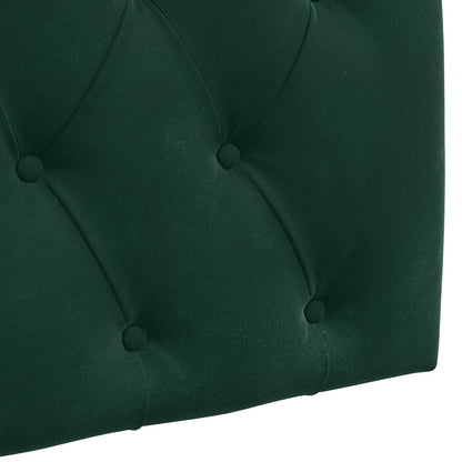Testiera sospesa Verde Scuro Velluto