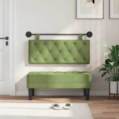 Testiera sospesa Verde chiaro Velluto | homemem39