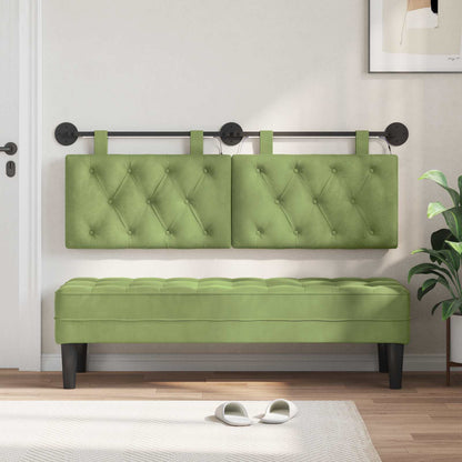 Testiera sospesa Verde chiaro Velluto | homemem39