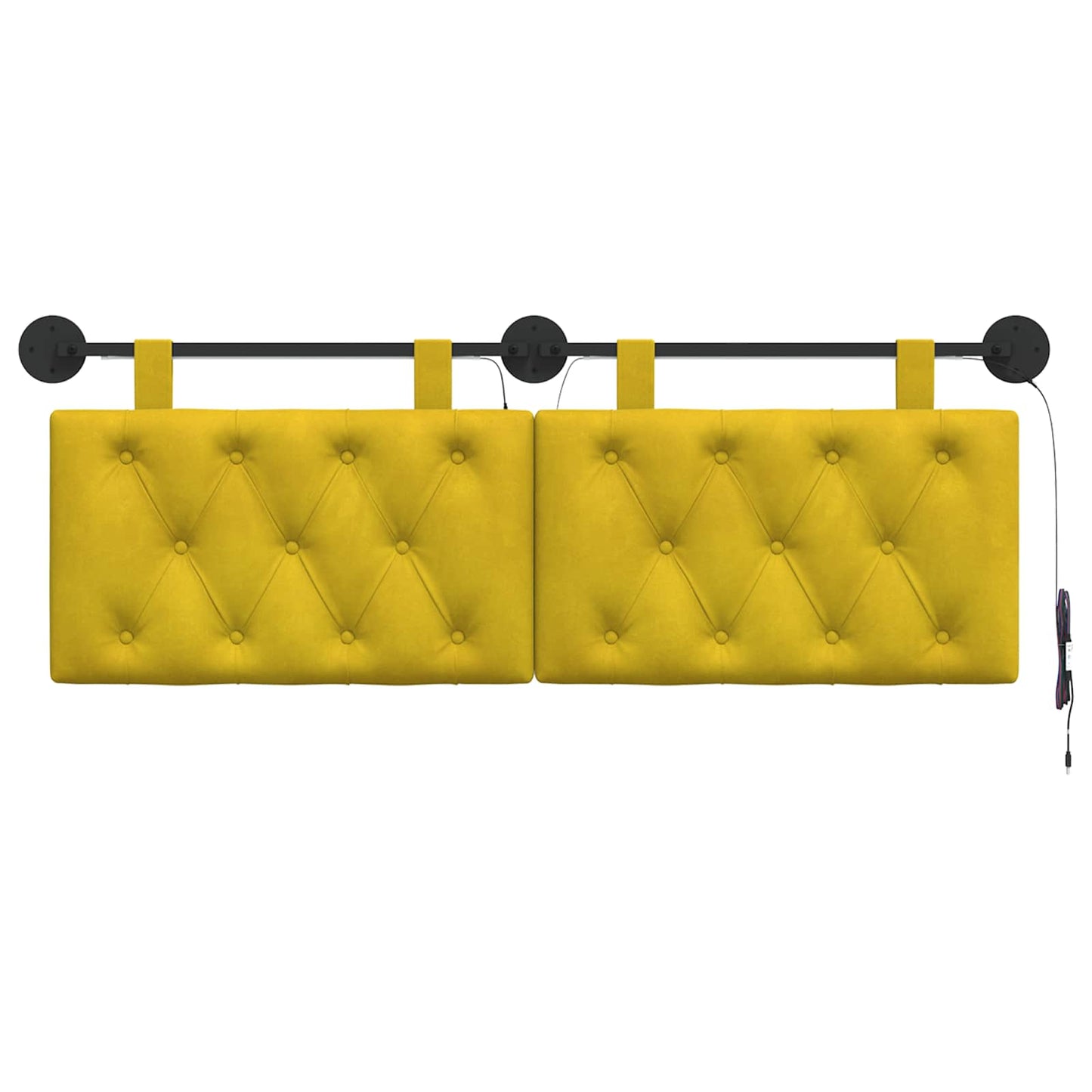 Testiera sospesa Giallo Velluto