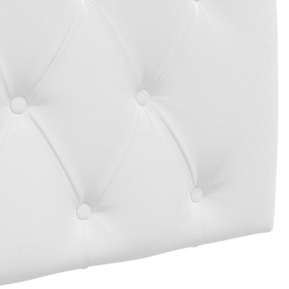 Testiera sospesa Bianco Tessuto