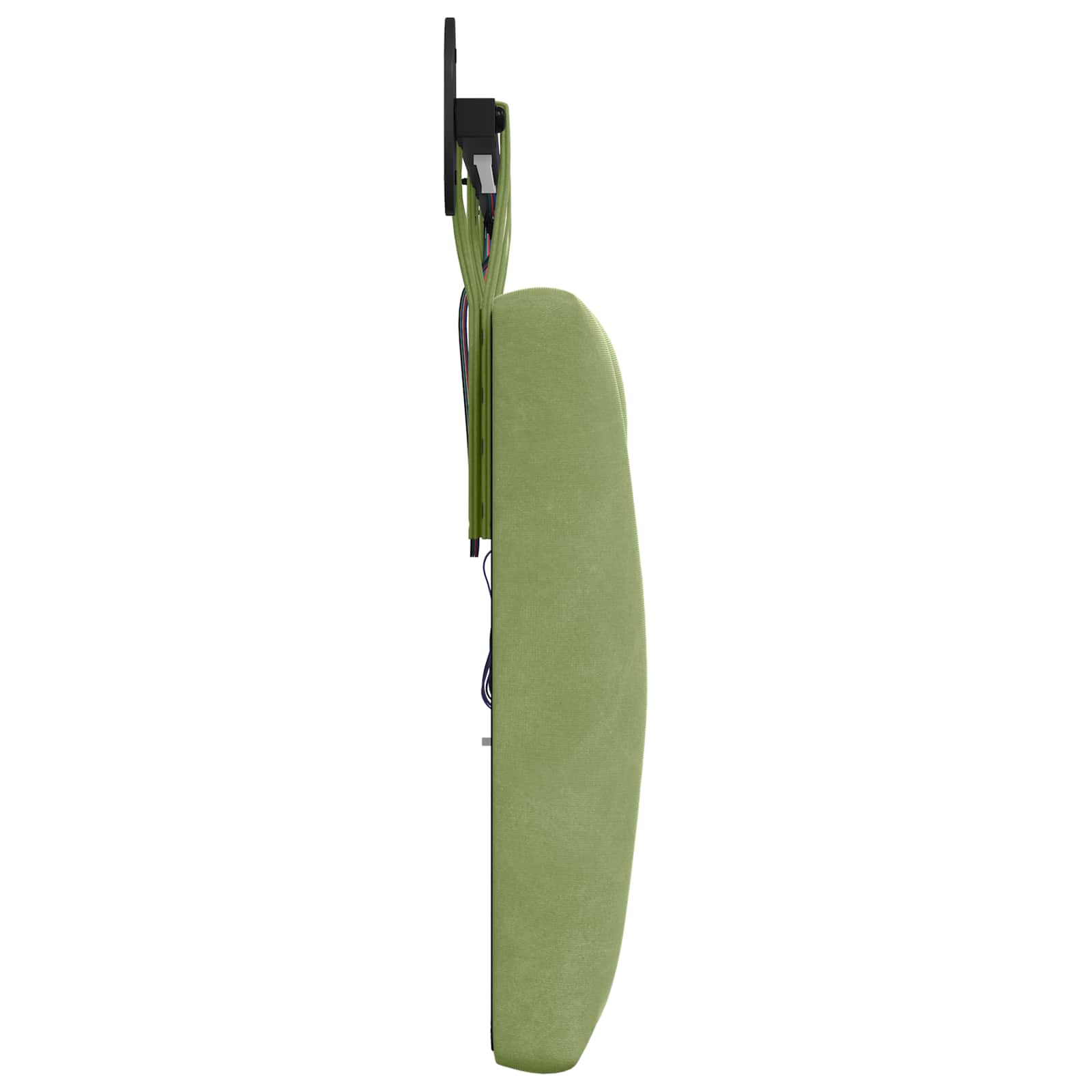 Testiera sospesa Con luce LED Verde chiaro Velluto | homemem39