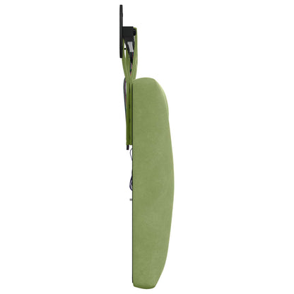 Testiera sospesa Con luce LED Verde chiaro Velluto | homemem39