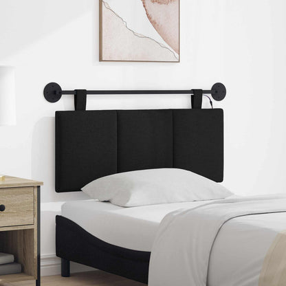 Testiera sospesa Con luce LED Nero Tessuto | homemem39
