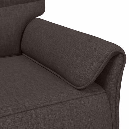 Set di divani 2 pz Marrone Scuro Tessuto | homemem39