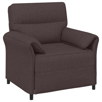 Set di divani 2 pz Marrone Scuro Tessuto | homemem39