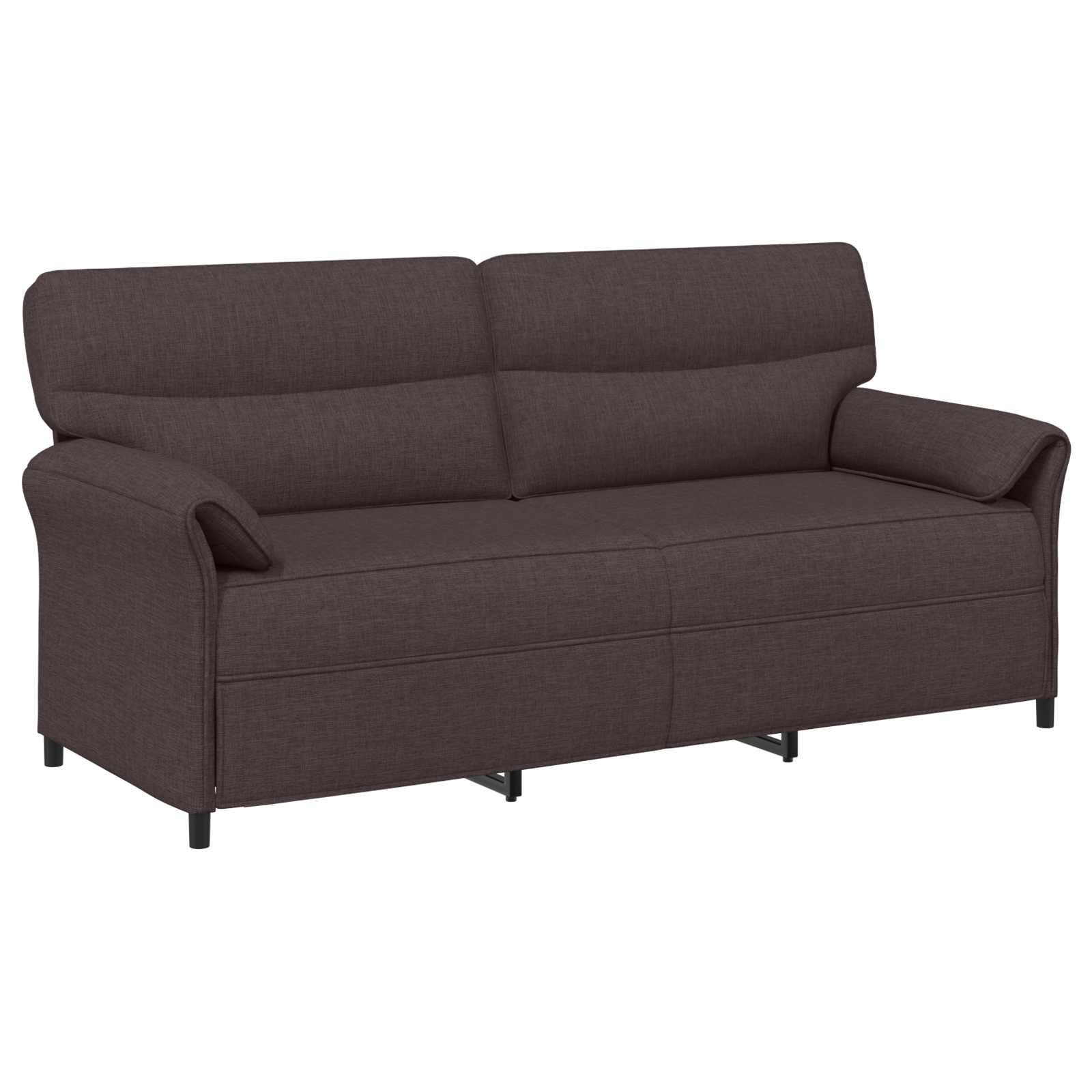 Set di divani 2 pz Marrone Scuro Tessuto | homemem39