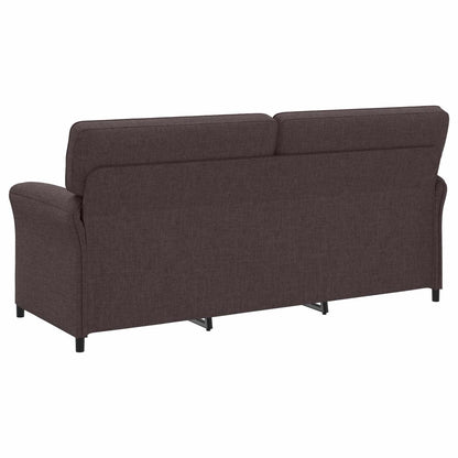 Set di divani 2 pz Marrone Scuro Tessuto | homemem39