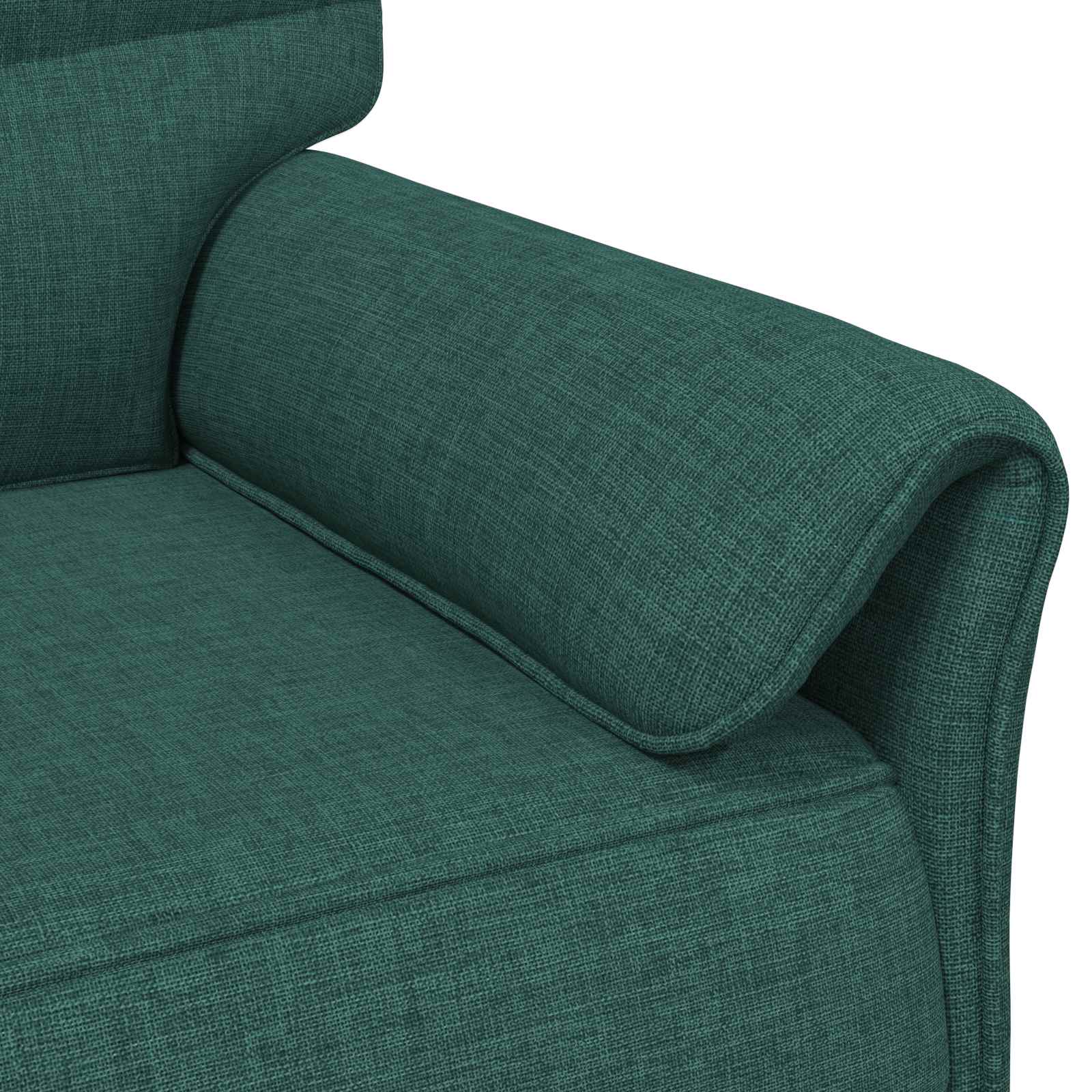 Set di divani 2 pz Verde Scuro Tessuto | homemem39