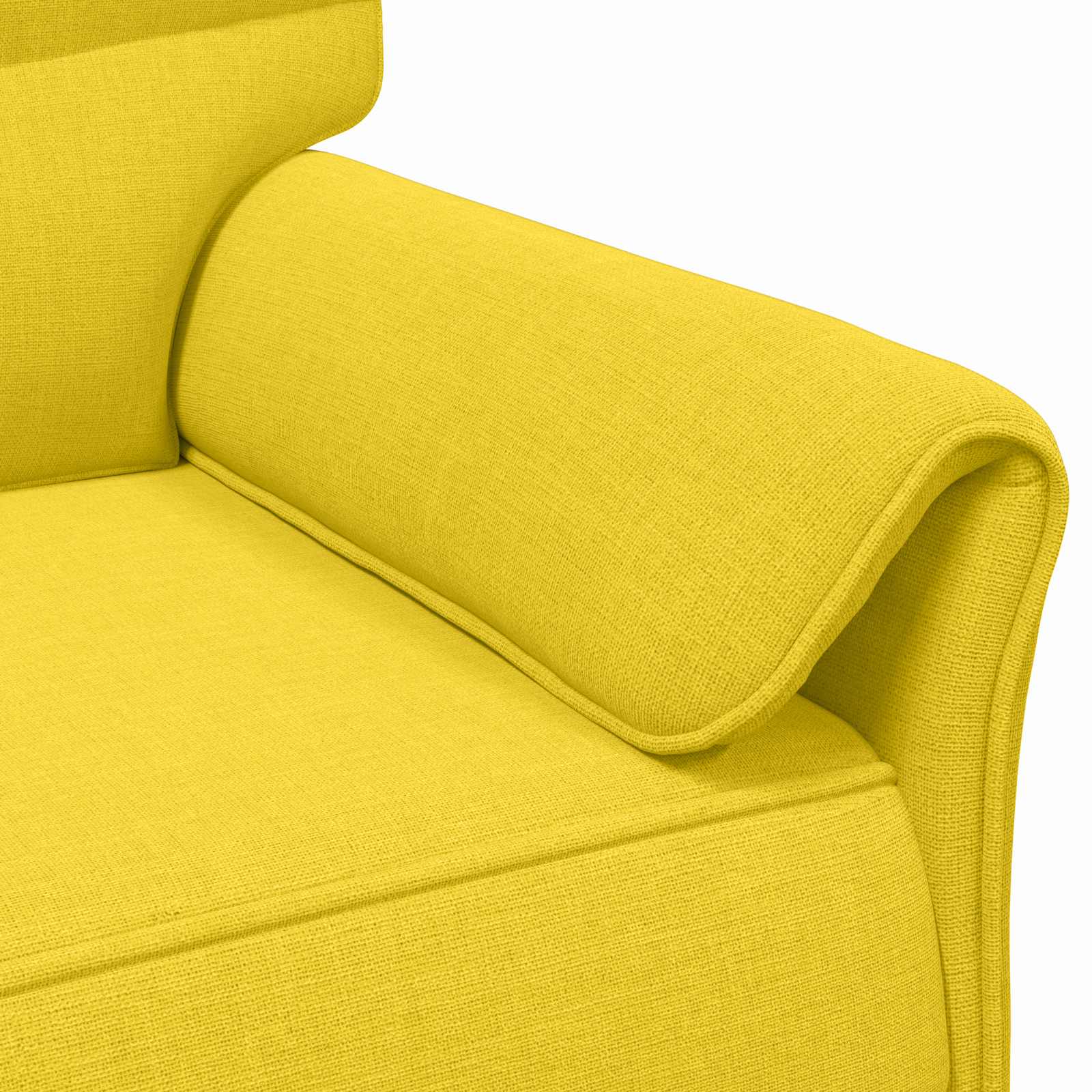 Set di divani 2 pz Giallo Chiaro Tessuto | homemem39
