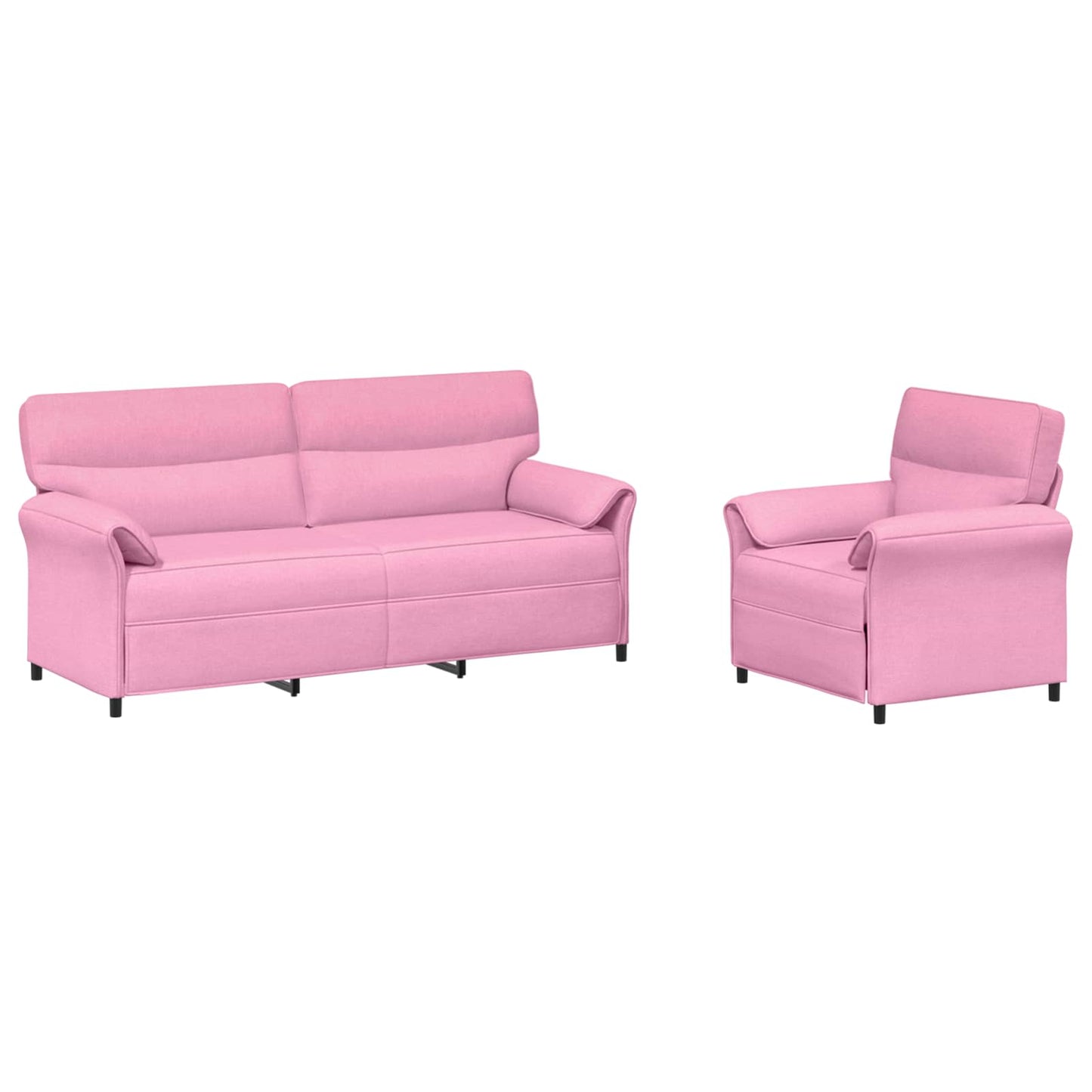 Set di divani 2 pz Rosa Tessuto | homemem39