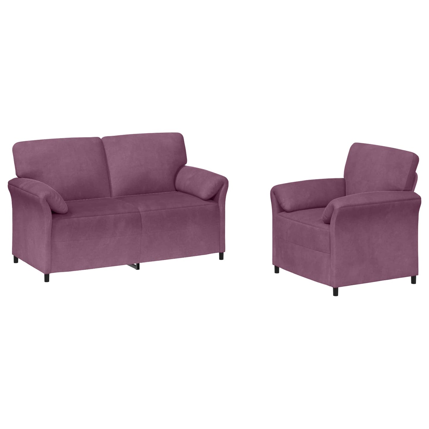 Set di divani 2 pz Viola Velluto | homemem39