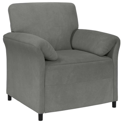 Set di divani 2 pz Grigio Scuro Velluto | homemem39