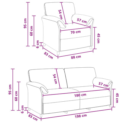 Set di divani 2 pz Verde Scuro Velluto | homemem39