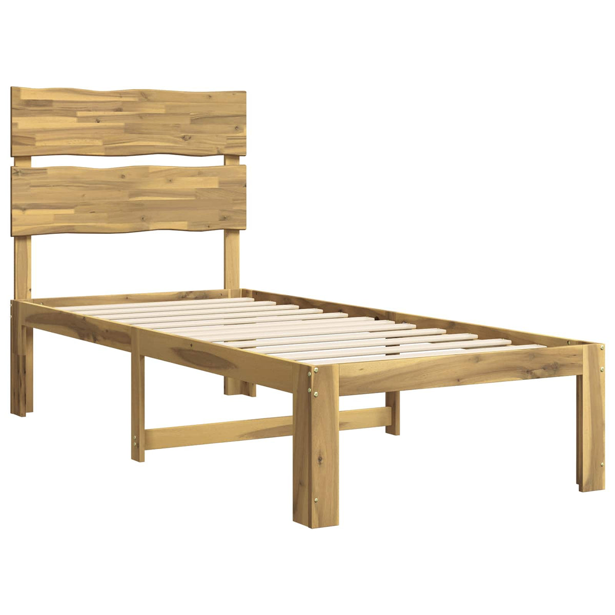 Letto Singolo con Testiera ROSTOCK Bianco 75 x 190 cm | homemem39