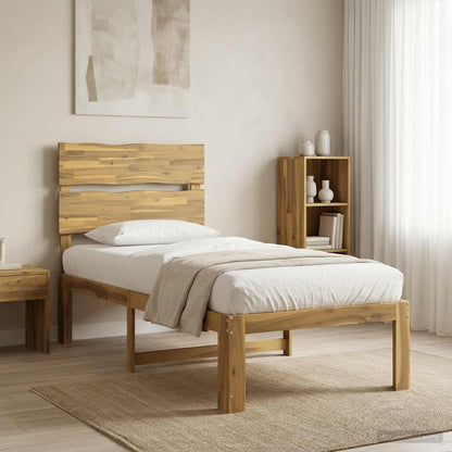Letto Singolo con Testiera ROSTOCK Bianco 90 x 200 cm