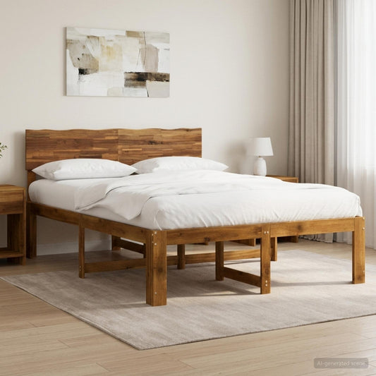 Letto matrimoniale con testiera ROSTOCK Naturale 137 x 190 cm | homemem39