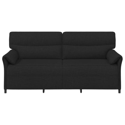Divano 3-Persone Nero 198 x 83 x 95 cm Tessuto
