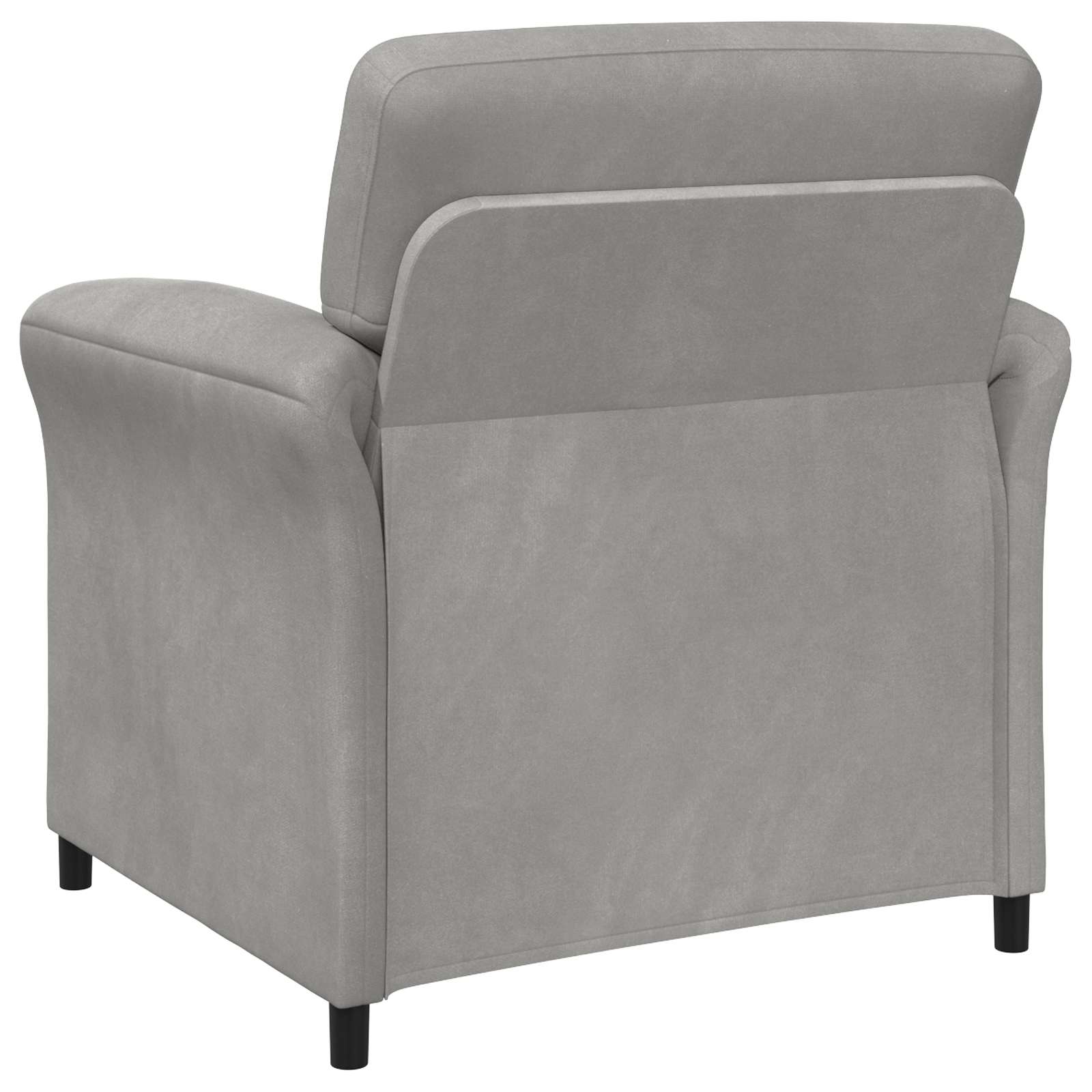 Divano 1 posto Grigio Chiaro 88 x 83 x 95 cm Velluto | homemem39