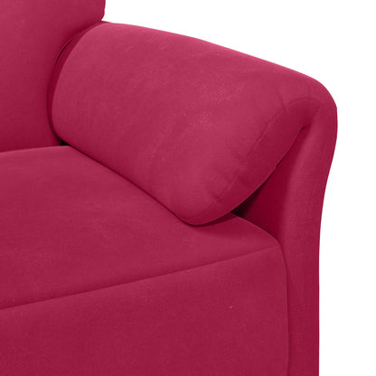 Divano 1 posto Rosso Vino 88 x 83 x 95 cm Velluto | homemem39