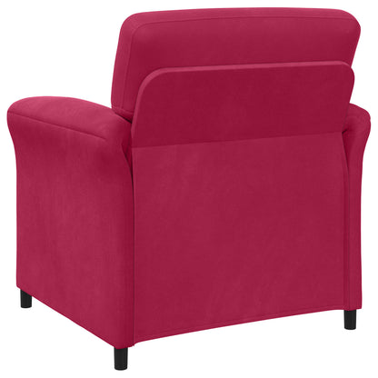 Divano 1 posto Rosso Vino 88 x 83 x 95 cm Velluto | homemem39