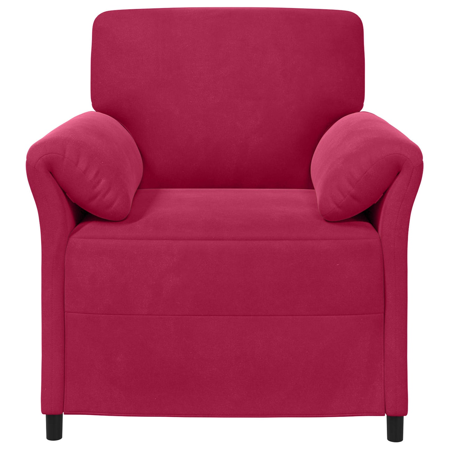 Divano 1 posto Rosso Vino 88 x 83 x 95 cm Velluto | homemem39
