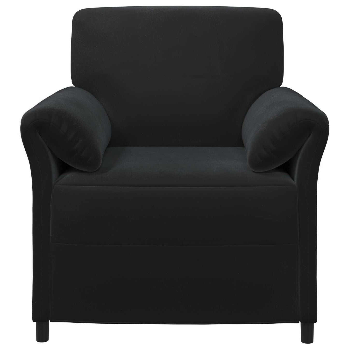 Divano 1 posto Nero 88 x 83 x 95 cm Velluto | homemem39
