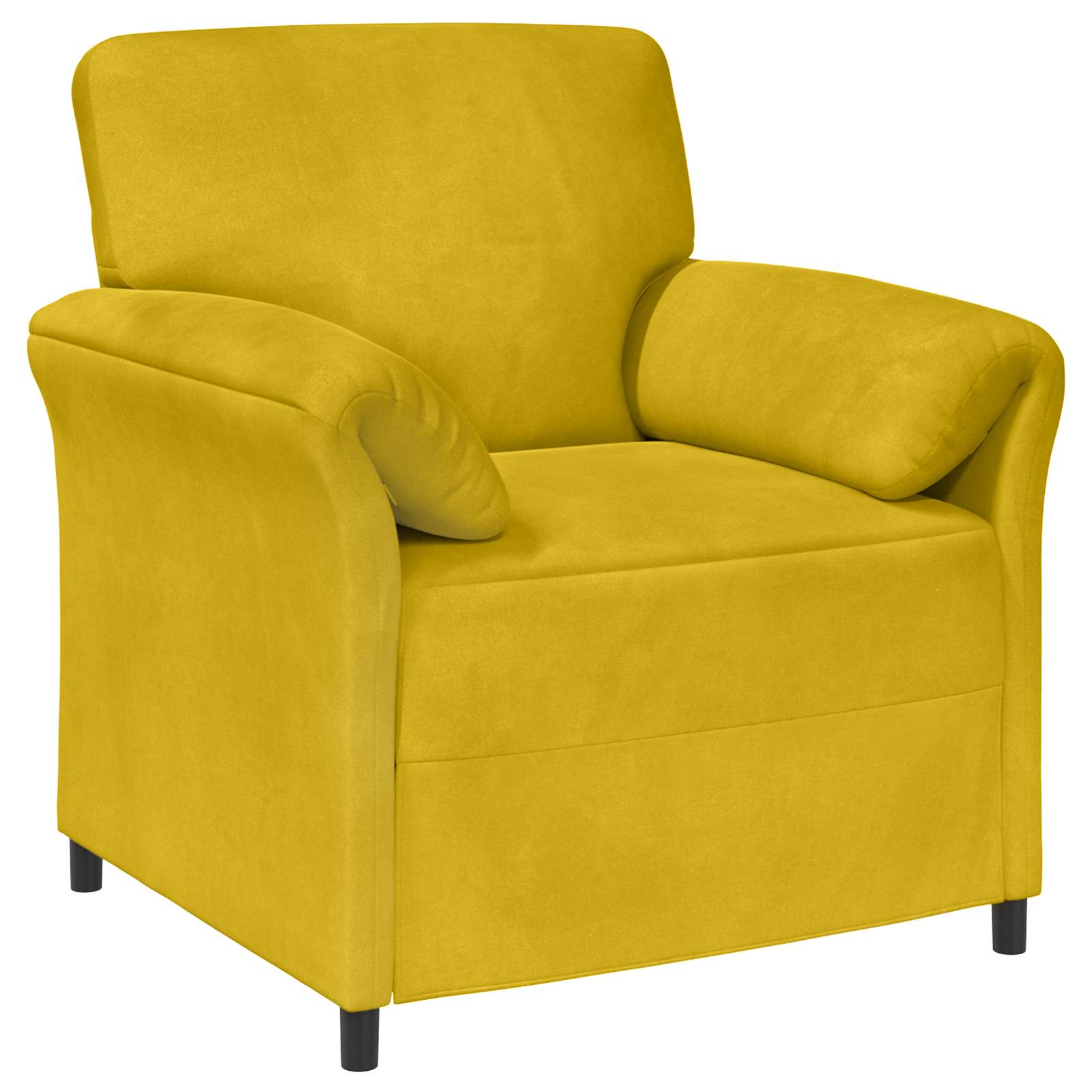 Divano 1 posto Giallo 88 x 83 x 95 cm Velluto | homemem39