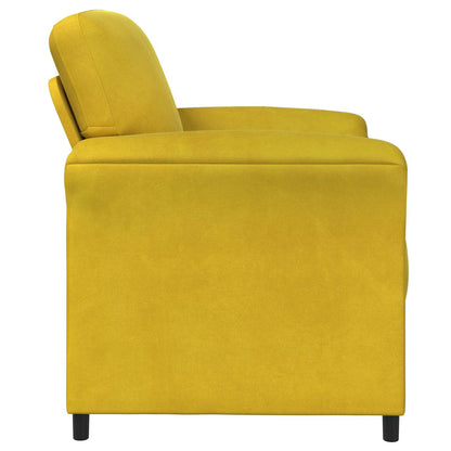 Divano 1 posto Giallo 88 x 83 x 95 cm Velluto | homemem39
