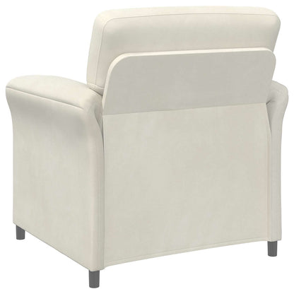 Divano 1 posto Crema 88 x 83 x 95 cm Velluto | homemem39