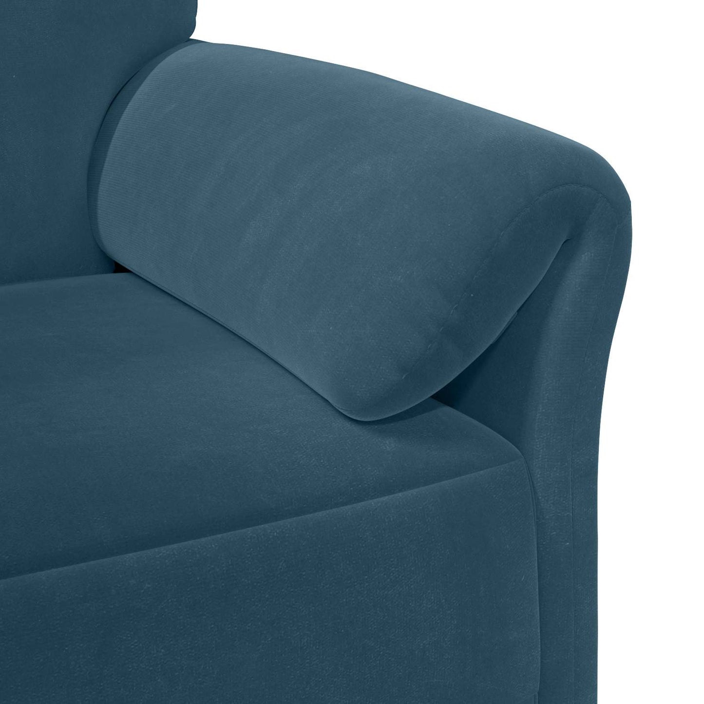 Divano 1 posto Blu 88 x 83 x 95 cm Velluto