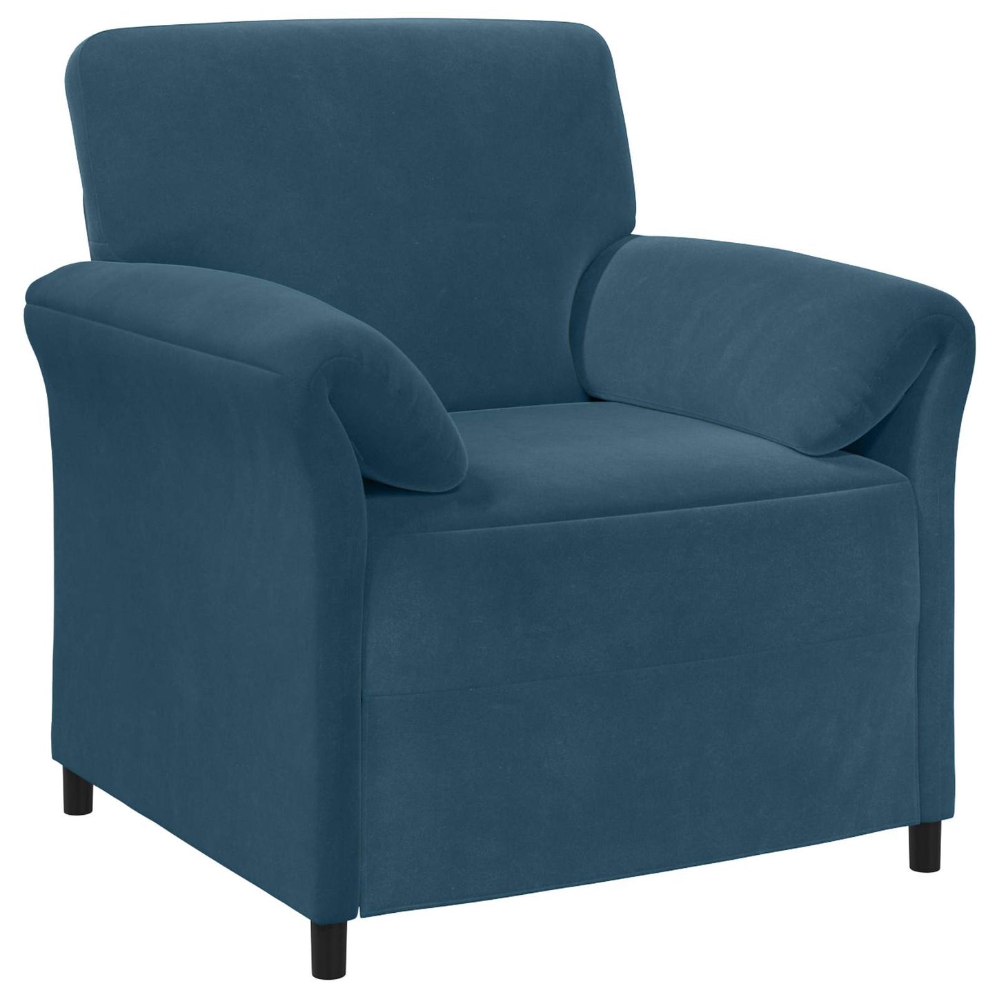 Divano 1 posto Blu 88 x 83 x 95 cm Velluto