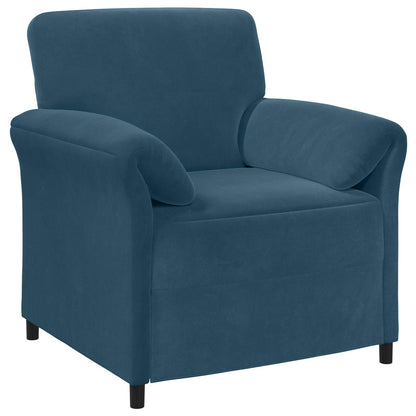 Divano 1 posto Blu 88 x 83 x 95 cm Velluto