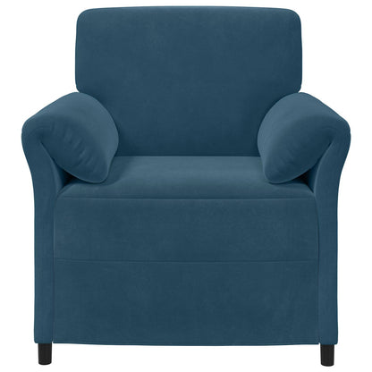 Divano 1 posto Blu 88 x 83 x 95 cm Velluto | homemem39
