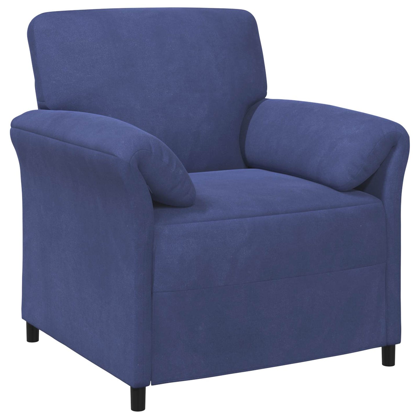 Divano 1 posto Blu Polizia 88 x 83 x 95 cm Velluto | homemem39