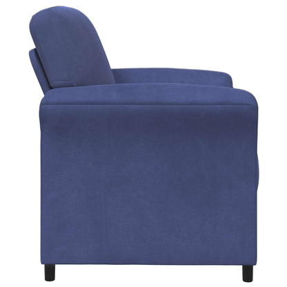Divano 1 posto Blu Polizia 88 x 83 x 95 cm Velluto | homemem39
