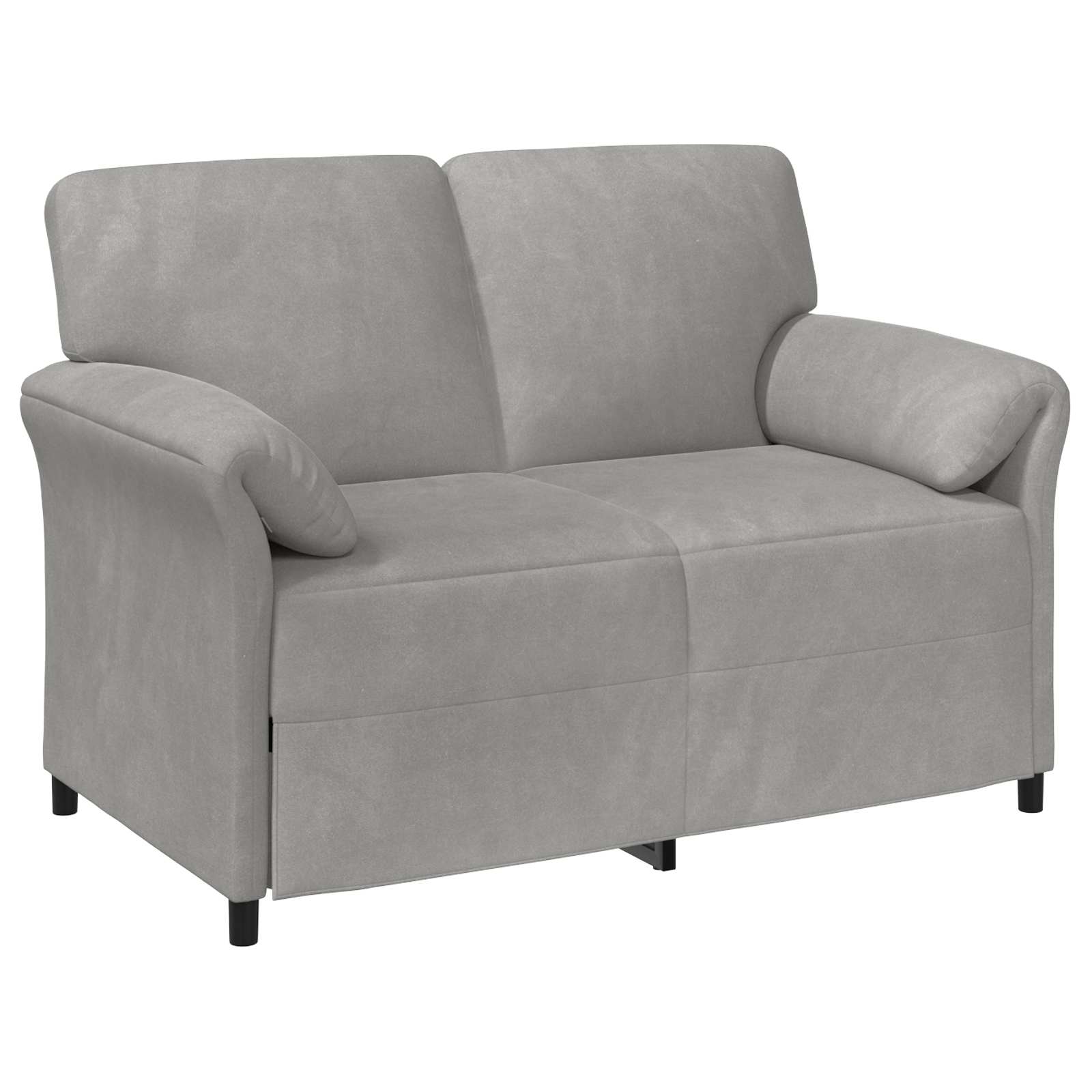 Divano a 2 Posti Grigio Chiaro 138 x 83 x 95 cm Velluto | homemem39