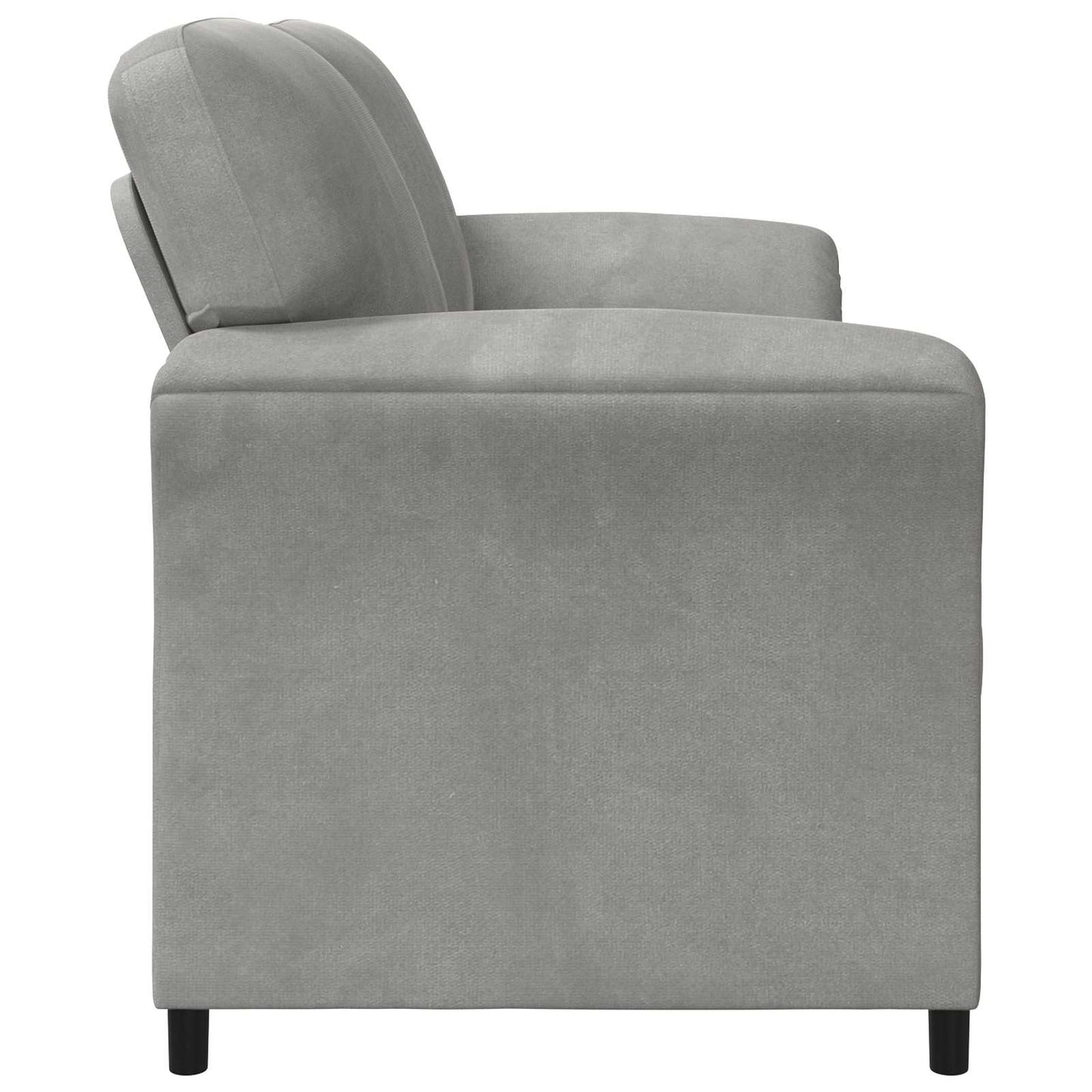 Divano a 2 Posti Grigio Chiaro 138 x 83 x 95 cm Velluto | homemem39