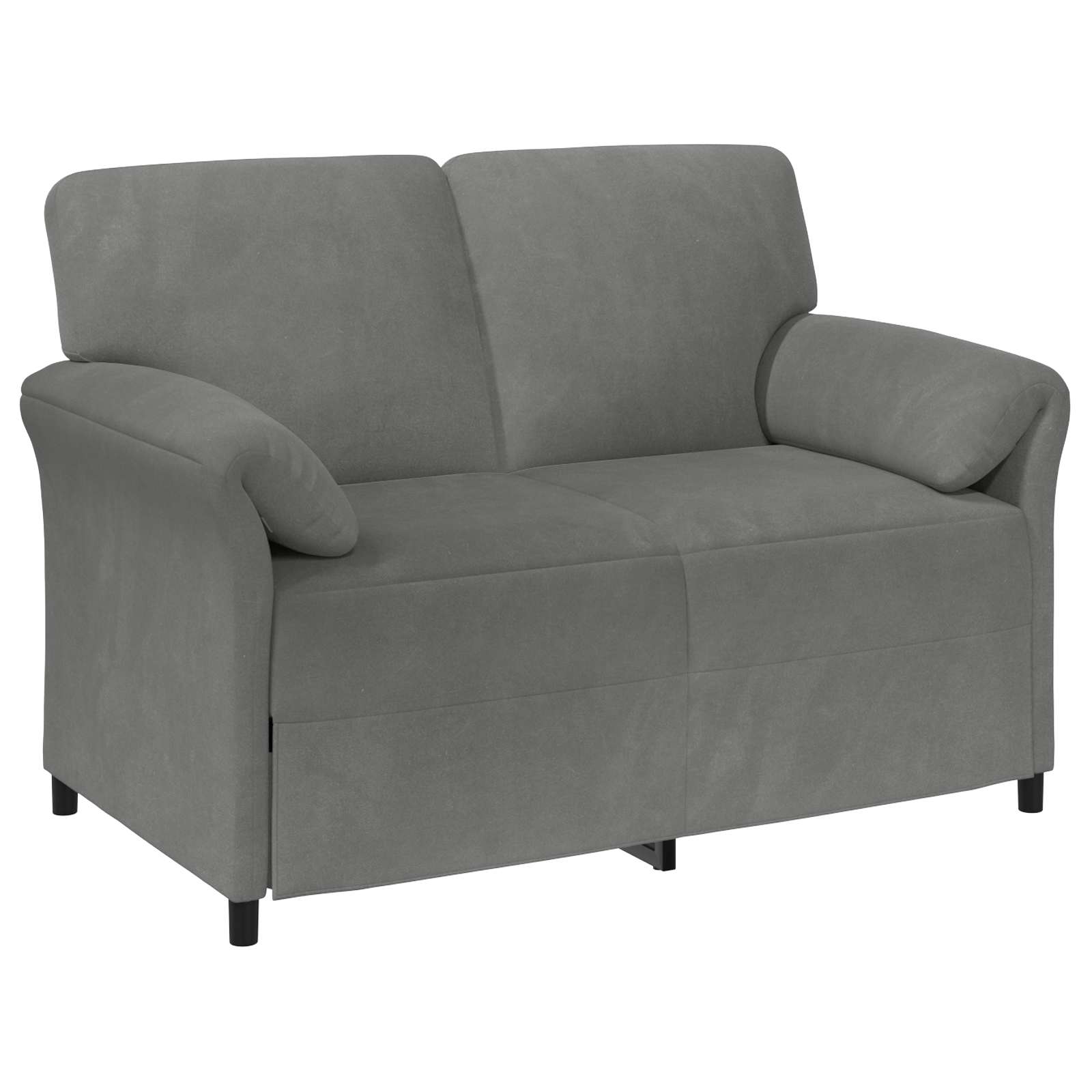Divano a 2 Posti Grigio Scuro 138 x 83 x 95 cm Velluto | homemem39