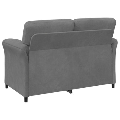 Divano a 2 Posti Grigio Scuro 138 x 83 x 95 cm Velluto | homemem39