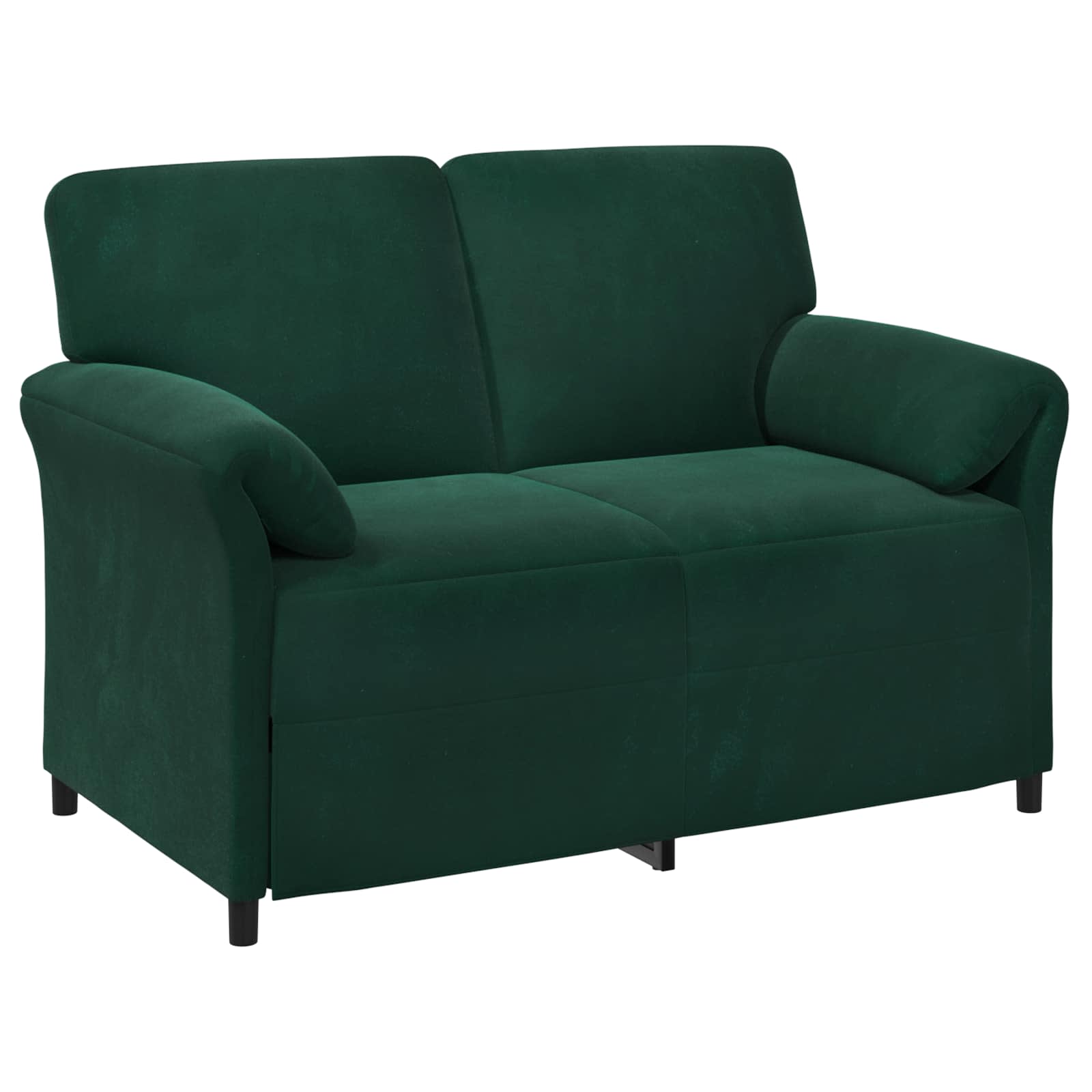 Divano a 2 Posti Verde Scuro 138 x 83 x 95 cm Velluto | homemem39