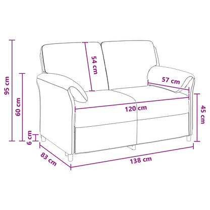 Divano a 2 Posti Verde chiaro 138 x 83 x 95 cm Velluto | homemem39