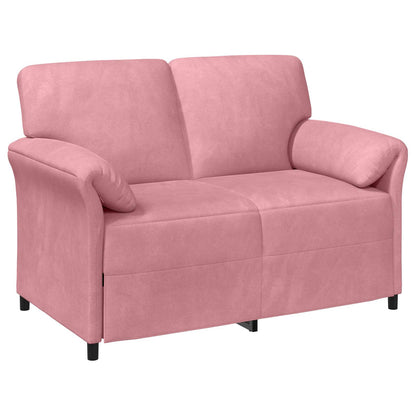 Divano a 2 Posti Rosa 138 x 83 x 95 cm Velluto | homemem39