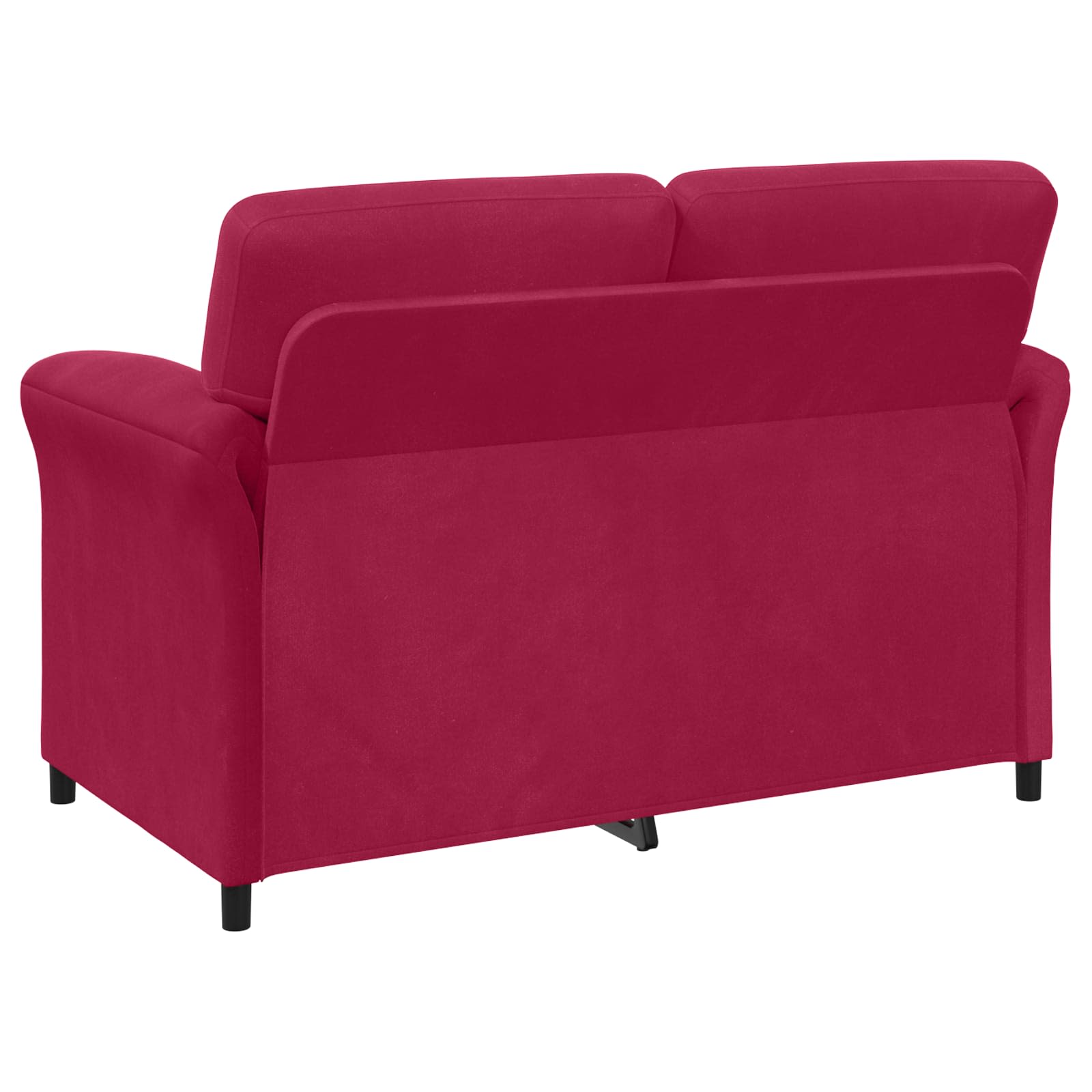 Divano a 2 Posti Rosso Vino 138 x 83 x 95 cm Velluto | homemem39