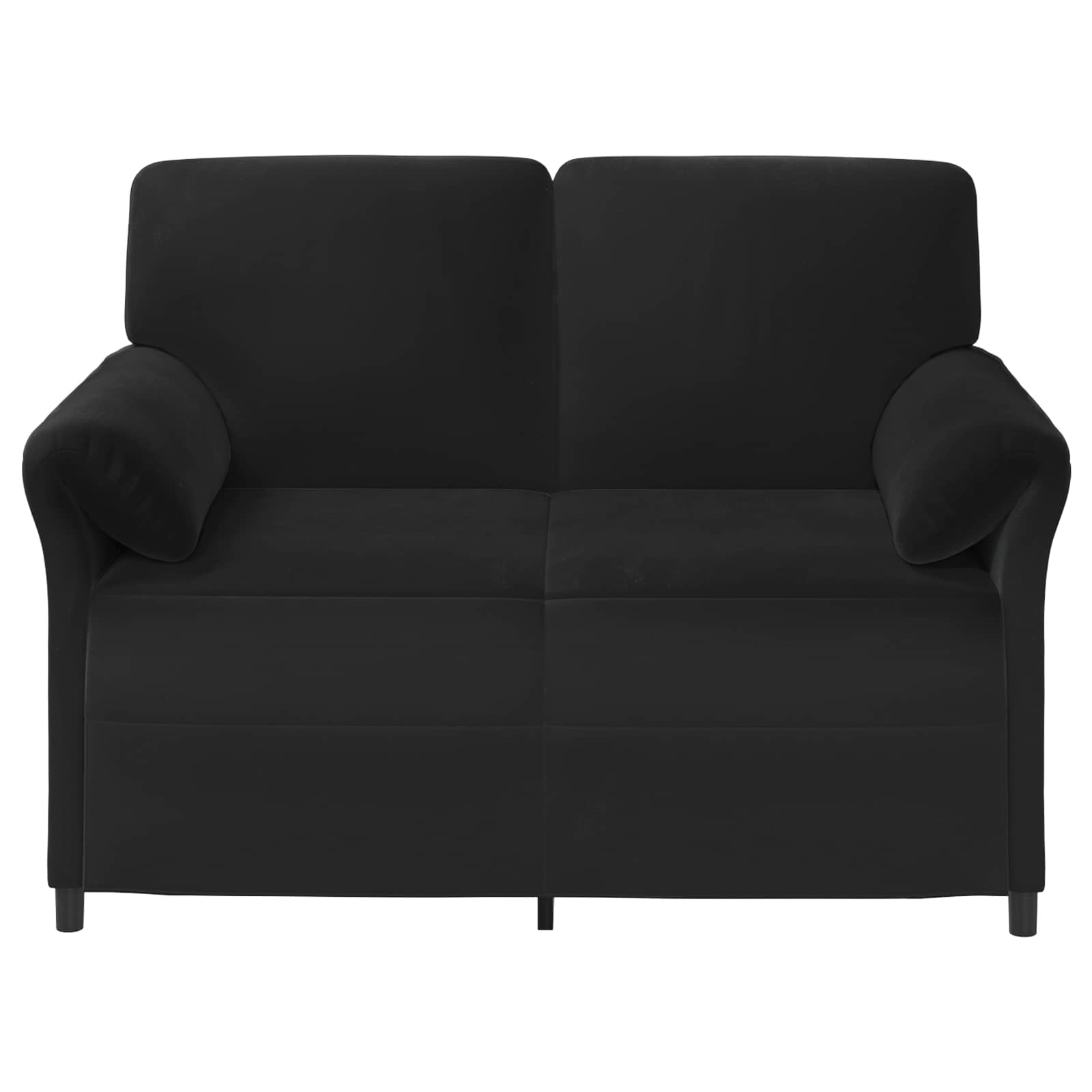 Divano a 2 Posti Nero 138 x 83 x 95 cm Velluto | homemem39